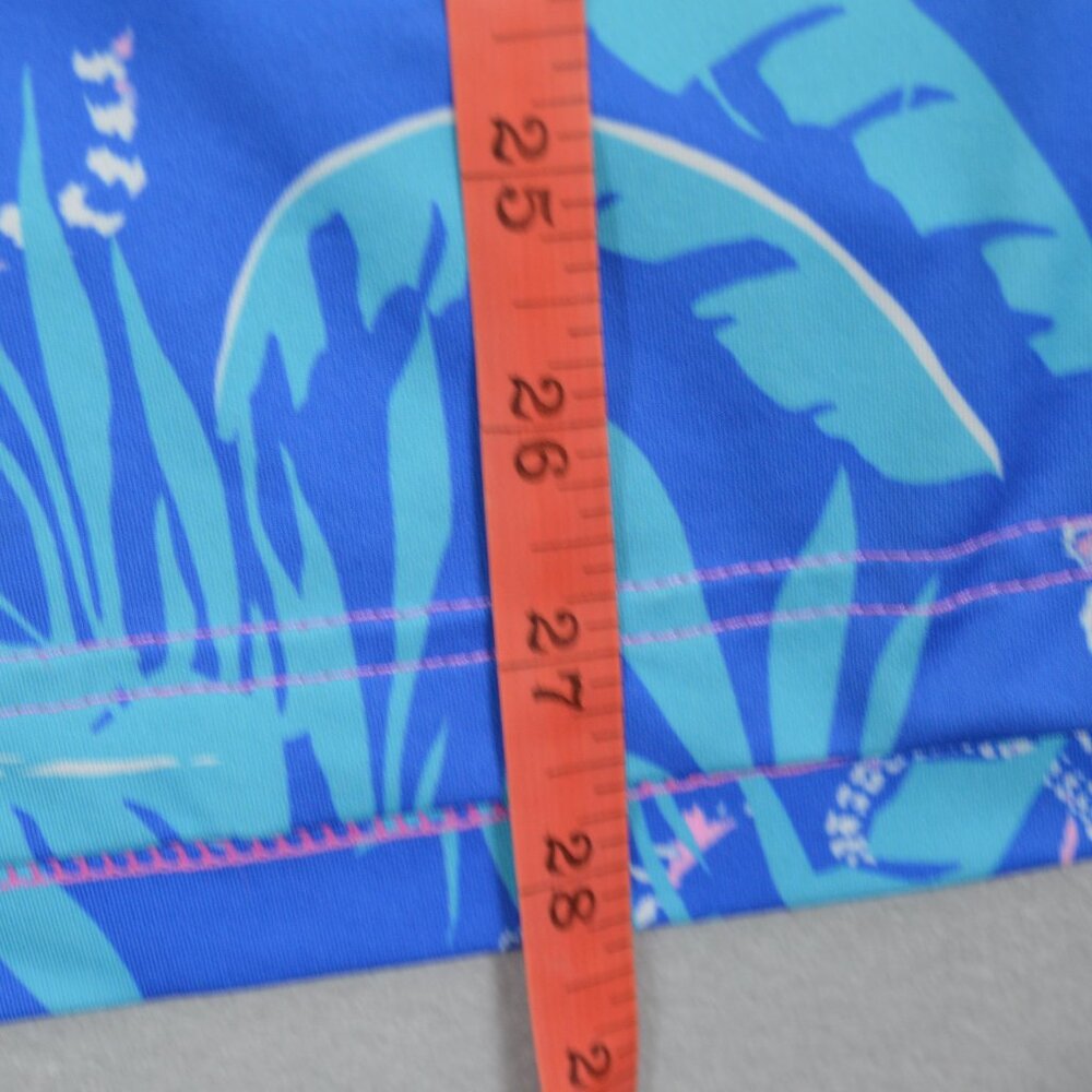 Chubbies Tiger Print Hydrofoil Performance Polo Pink Blue Golf Medium - Picture 11 of 13